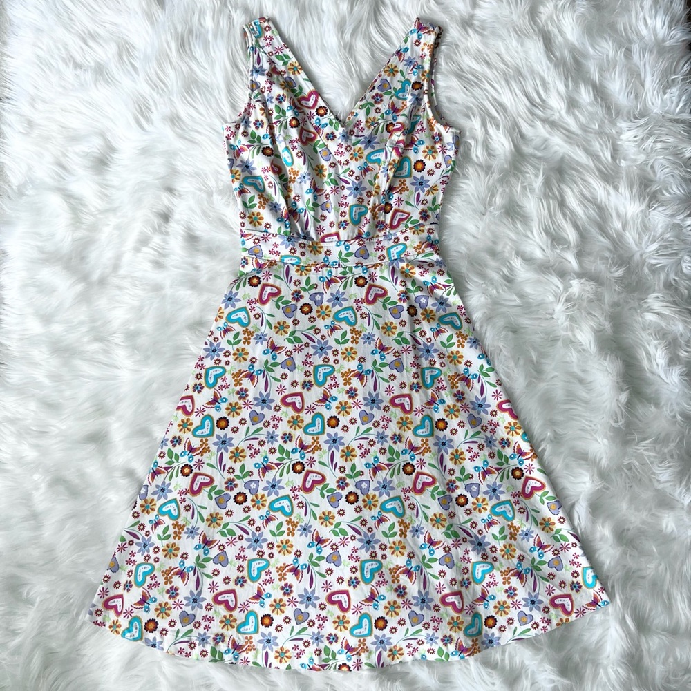 Bettie Page Fit and Flare Peekaboo Back Dress